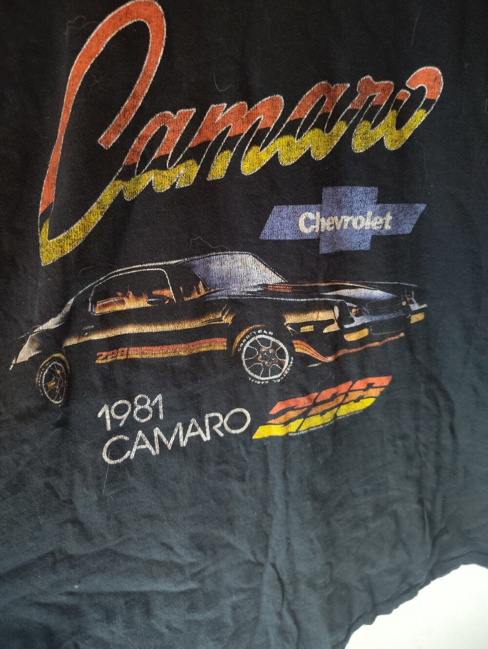 Hybrid Apparel Black Tee with White GM Print